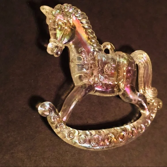 Iridescent Rocking Horse Ornament - Picture 4 of 6